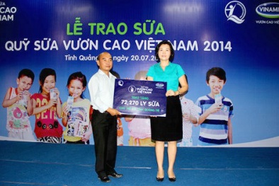 72.270 ly sữa tới với trẻ em hoàn cảnh khó khăn tỉnh Quảng Trị